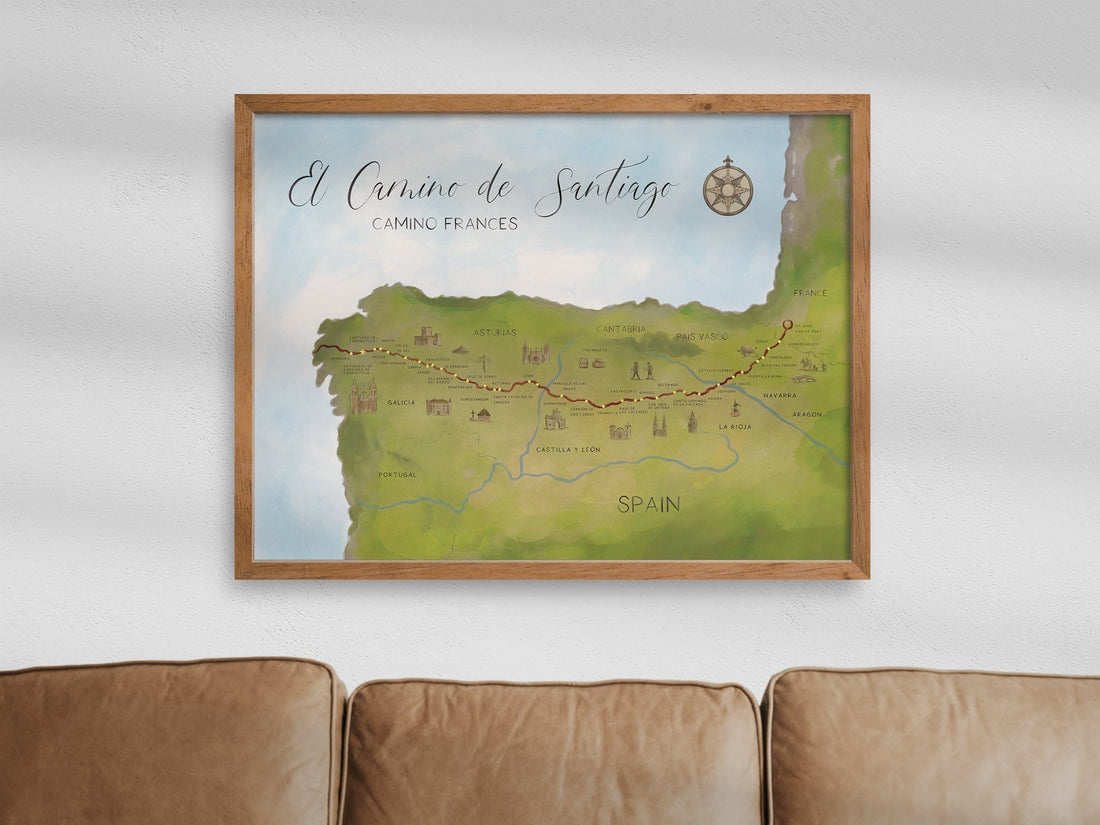 History of the Camino and the Perfect Map of El Camino de Santiago