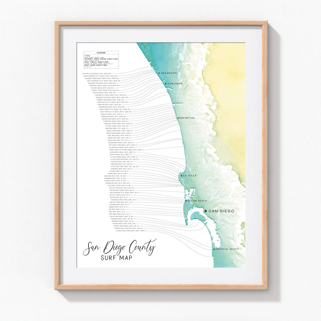 Discover Every Break with a San Diego Surf Spots Map
