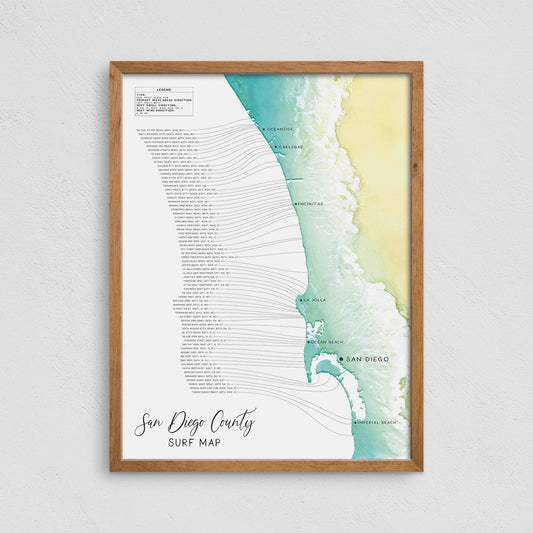 San Diego Surf Map