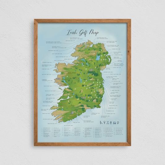 Discover Ireland’s Legendary Greens, Irish Golf Club Wall Art