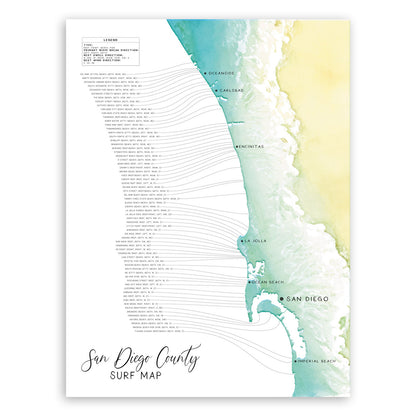 San Diego Surf Map