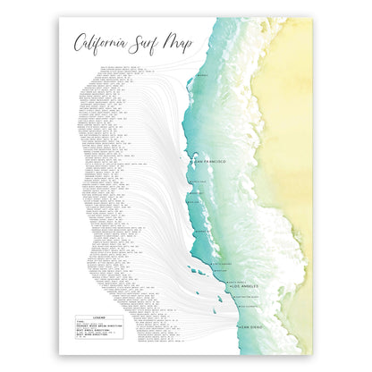 California Surf Map