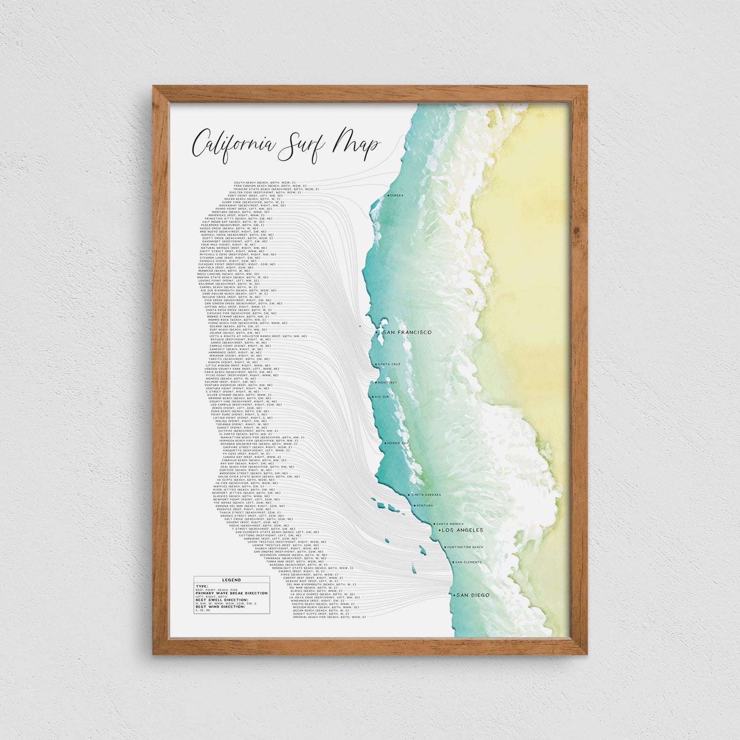 California Surf Map