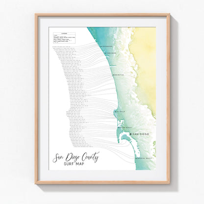 San Diego Surf Map